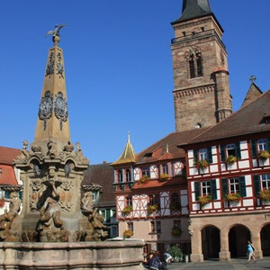 Marktplatz der Goldschlägerstadt Schwabach