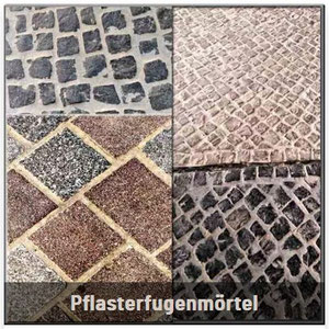 Zementäre Pflasterfugenmasse zum verfugen von Pflaster-und Plattenflächen im Aussenbereich in vielen Farbvarianten