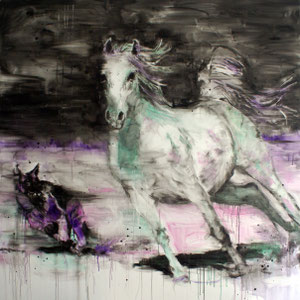 White Horse 1 170x170 cm Oil/Canvas 2011