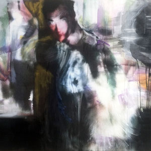 "Marc 1", 100 x 177 cm, Oil, Pigmentprint, Paper, Aludibond, 2016