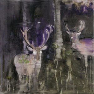 Dark Deers 50x50 cm Oil/Canvas 2009