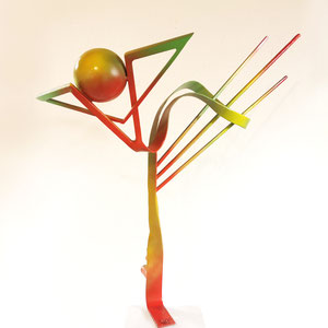 Quintessenz, Metallobjekt, Nora & Wilhelm Gauger, 60 cm hoch, 2024