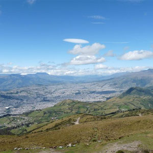 Blick auf Quito