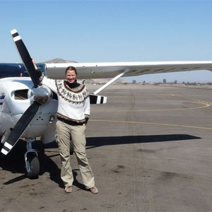 Die Cessna für den Flug über die Nasca-Linien (Kapazität: 6 Personen)