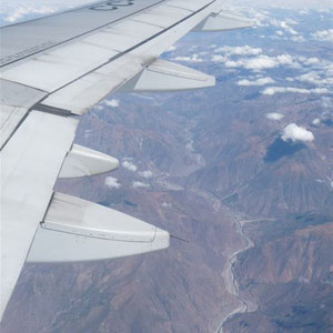 Flug von Lima nach Cuzco ...