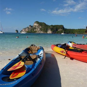 Aber auch die Tage waren wudnerschön ... wir verbrachten sie z.B. mit Kayaking ...