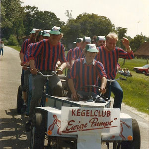 Tamdemrennen 1985 in Ohrte  Kegelclub "Ewige Pumpe aus Bippen"