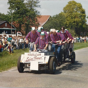 Tamdemrennen 1985 in Ohrte  Kegelclub "Ewige Pumpe aus Bippen"