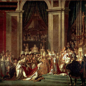 Sacre de l'empereur Napoléon et couronnement de l'impératrice Joséphine/  Jacques-Louis DAVID (1748-1825)/ Musée du Louvre /© Photo RMN-Grand Palais 
