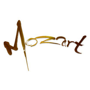 『Mozart』筆文字ロゴ　デザイン書　商品ロゴ
