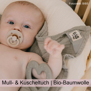 Mulltuch, Musselintuch, Kuscheltuch Bio-Baumwolle BIBS, nuuroo bei zauberhaft Holz.Perle.Kind.