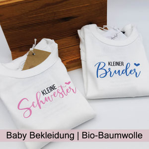 Baby Bekleidung, Baby Body personalisiert Bio-Baumwolle, neutral bei zauberhaft Holz.Perle.Kind.