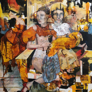 Maria Wirth - Mignon, 170 x 140cm, oil, shellac on canvas, 2025