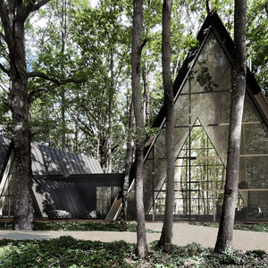 MAISON A FRAME CONTEMPORAINE EN BOIS YVELINES
