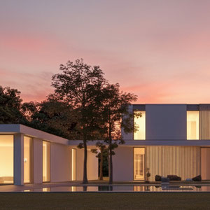 MAISON CONTEMPORAINE MINERALE ENDUIT VERRE