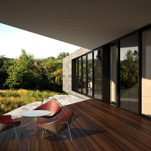 PAVILLON EN BETON CONTEMPORAIN