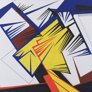 Linfa vitale, 1974, cm 102x92, tempera su tela