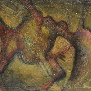 Abbandono, 1991, cm 83x63, tecnica mista su tela