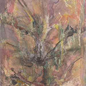 Erosione, 1989, cm 62x73, tecnica mista su tela