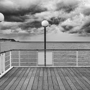 Blick von der Seebrücke in Heringsdorf auf Usedom.