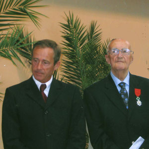 Roger Abjean : remise de la Légion d'honneur - août 2006