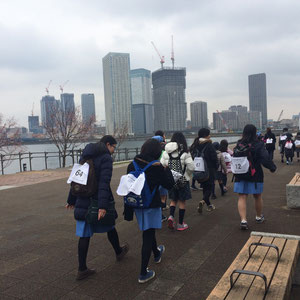3月〈東日本大震災チャリティウォーク〉 東京駅から目黒霊南坂教会まで歩きました。