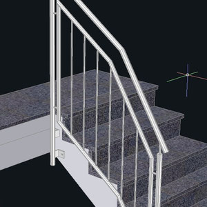 Edelstahl Treppengeländer