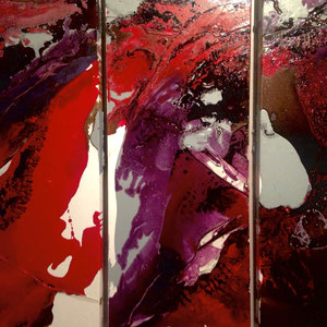  Acrylics on canvas   triptych 3 x (40 x 60cm)