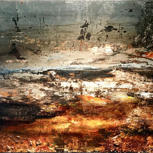 Mixed media on canvas 100 x 65 cm