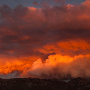 Gewitterstimmung bei Sonnenuntergang