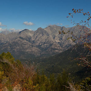 Unterwegs durch gebirgige Gegenden zwischen Corte und Ajaccio