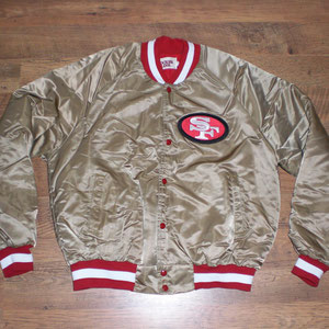 AUSVERKAUFT / SOLD OUT - NFL San Francisco 49ers Chalk Line Jacke/front (Gebraucht) 