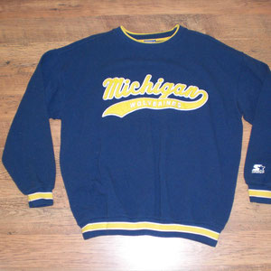 AUSVERKAUFT / SOLD OUT - NCAA Michigan Wolverines Starter Sweatshirt (Gebraucht)