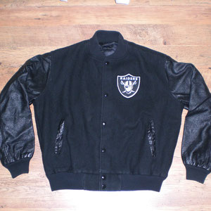 AUSVERKAUFT / SOLD OUT - NFL Los Angeles Raiders Chalk Line Jacke/front (Gebraucht)