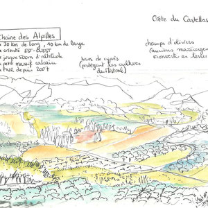 Panorama de la vallée des Baux - Gard