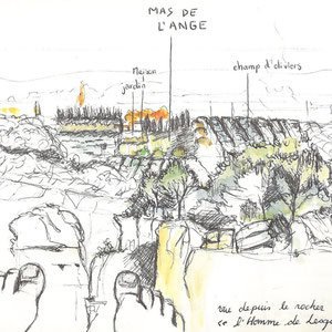 Point de vue depuis le massif des Alpilles - Gard