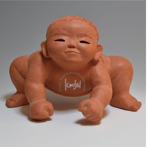 題名：立ち合い　サイズ：40×30×H28㎝