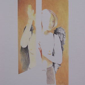 Désordre 11 - huile sur papier marouflé sur bois - 2017 - Didier Goguilly
