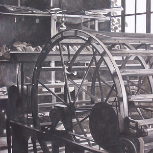 Atelier Larousse - acrylique sur médium - 100 x 73 cm - 2017 - Didier Goguilly