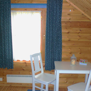 In the bedroom upstairs