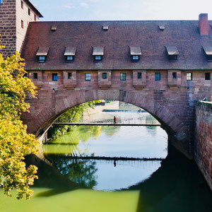 Stadtmauer in Nürnberg Sehenswürdigkeiten Deutschland Nürnberg