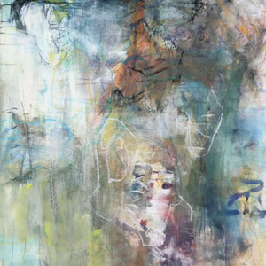 110 x 130 cm, Acryl, Pastell auf Leinwand