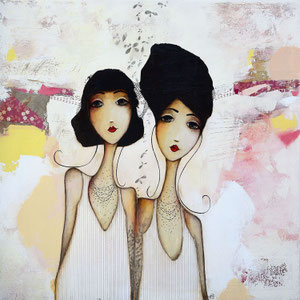 Quelque part - 100 cm x 100 cm