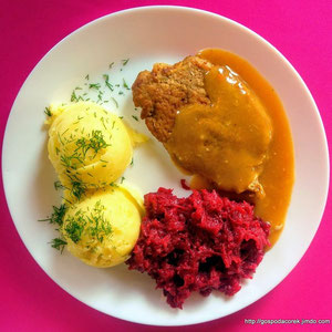 schab w sosie własnym