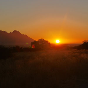 Sonnenuntergang in Afrika - immer wieder ein Ereignis