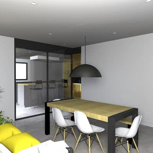 VUE SUR LA SALLE A MANGER