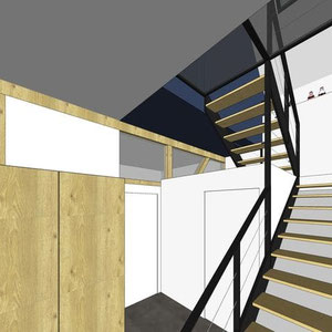VUE SUR ESCALIER