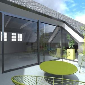 VUE SUR TERRASSE
