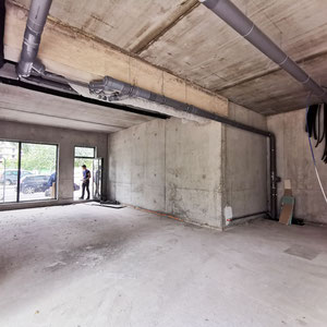 VUE SUR LOCAL BRUT AVANT TRAVAUX