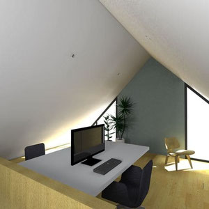 VUE SUR LE BUREAU D'ETAGE